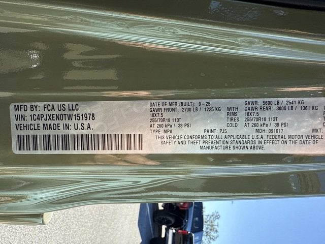 2026 Jeep Wrangler Sahara