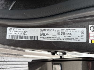 2026 RAM 1500 Tungsten