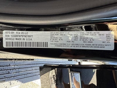 2026 RAM 1500 Tungsten