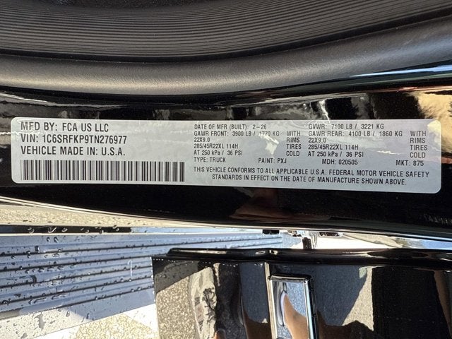 2026 RAM 1500 Tungsten