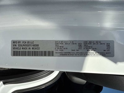 2026 RAM ProMaster Cargo Van Tradesman