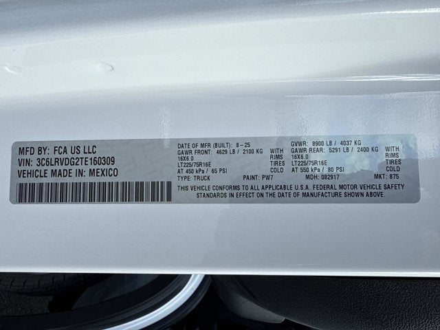 2026 RAM ProMaster Cargo Van Tradesman