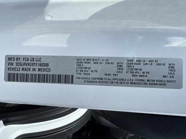 2026 RAM ProMaster Cargo Van Tradesman