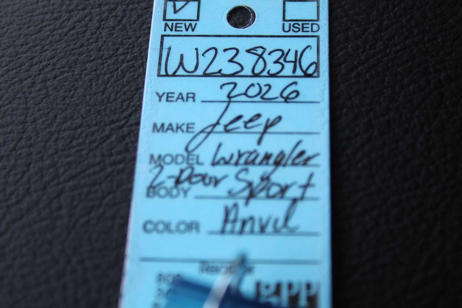 2026 Jeep Wrangler WRANGLER 2-DOOR SPORT