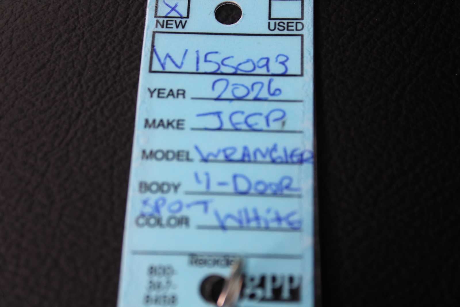 2026 Jeep Wrangler WRANGLER 4-DOOR SPORT