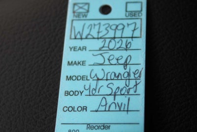 2026 Jeep Wrangler Sport