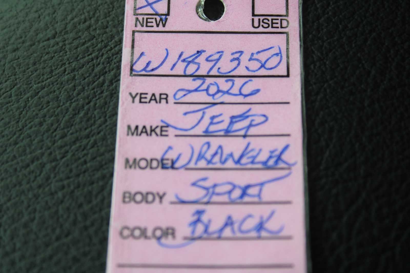 2026 Jeep Wrangler Sport