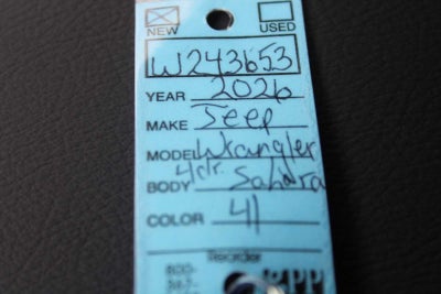 2026 Jeep Wrangler Sahara