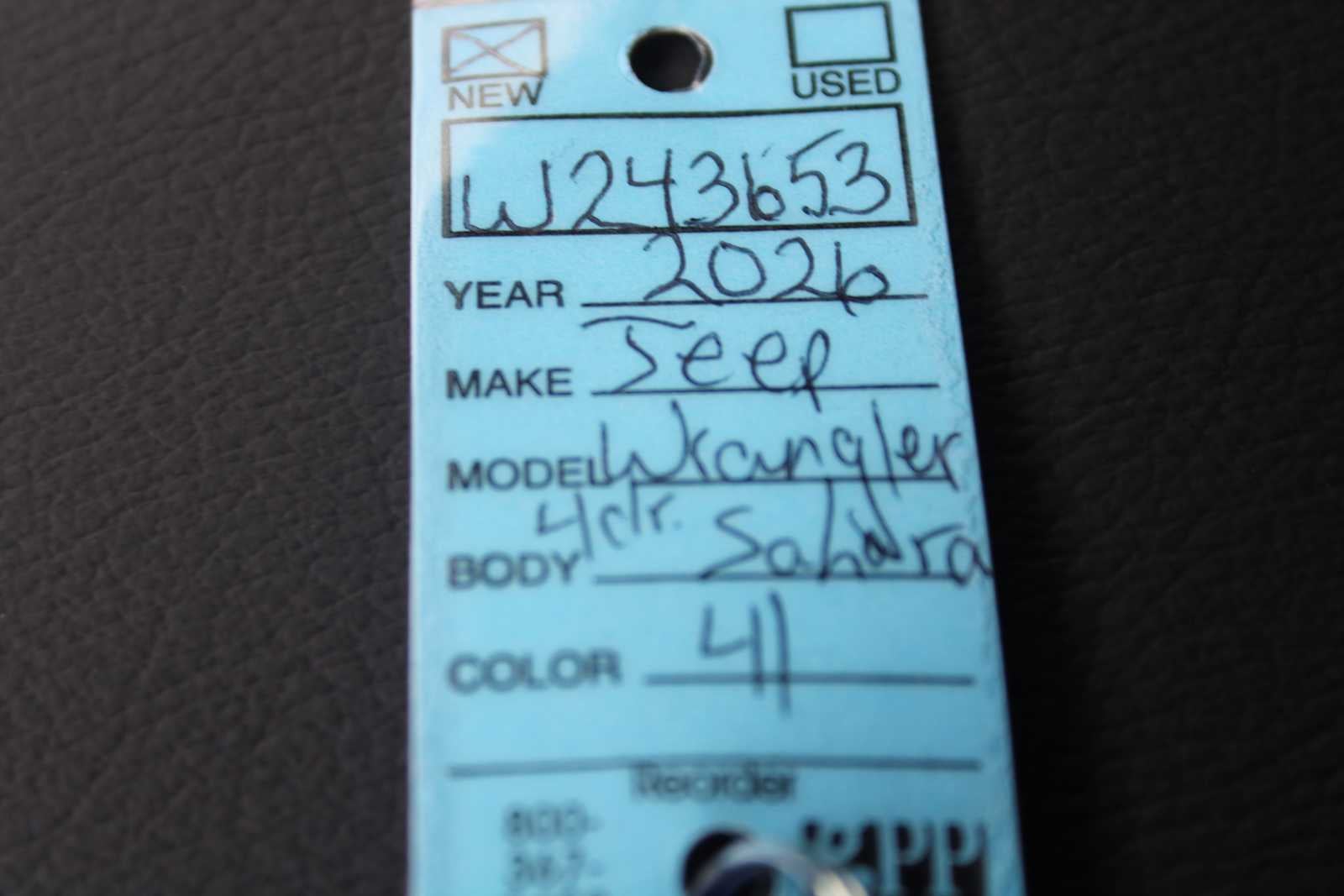 2026 Jeep Wrangler Sahara