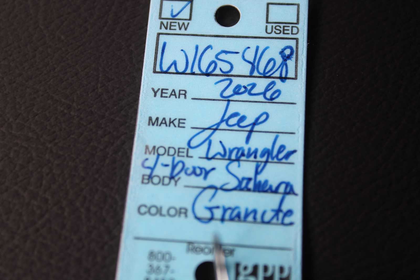 2026 Jeep Wrangler WRANGLER 4-DOOR SAHARA