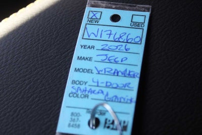 2026 Jeep Wrangler WRANGLER 4-DOOR SAHARA