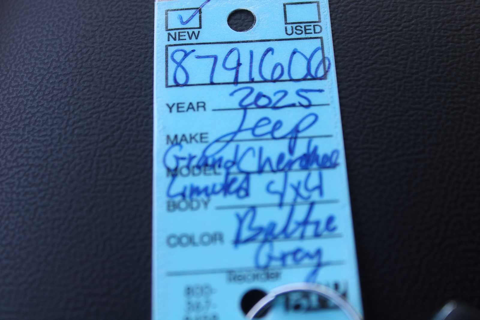 2025 Jeep Grand Cherokee GRAND CHEROKEE LIMITED 4X4