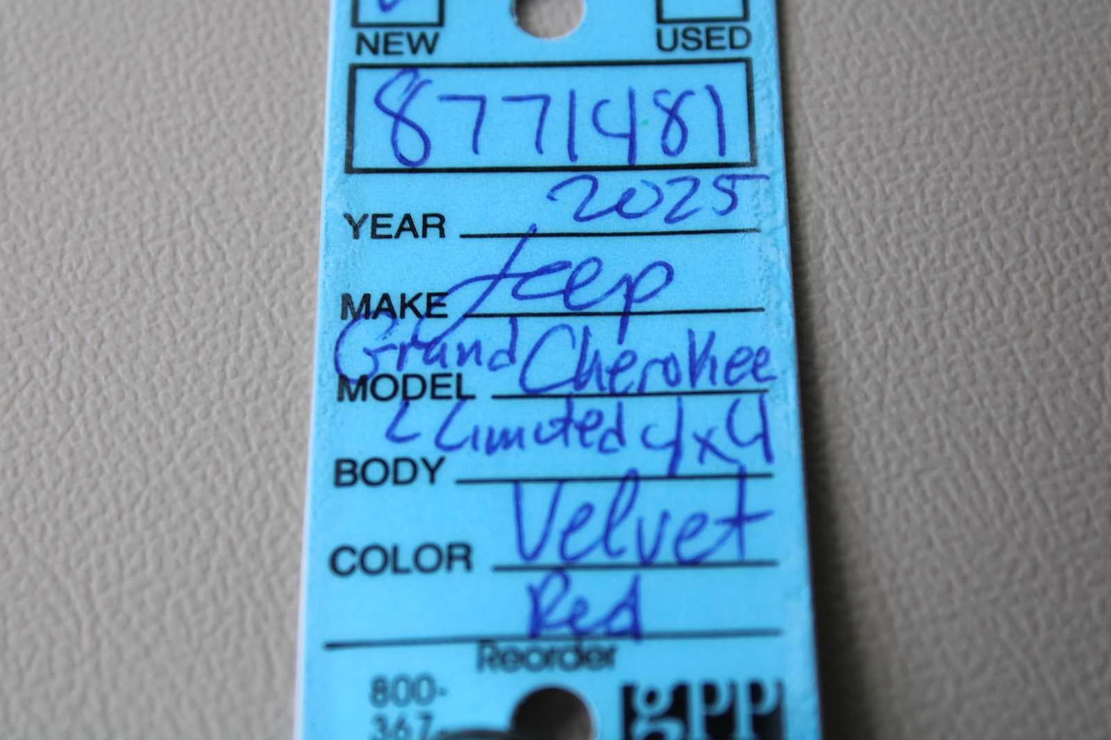 2025 Jeep Grand Cherokee GRAND CHEROKEE L LIMITED 4X4