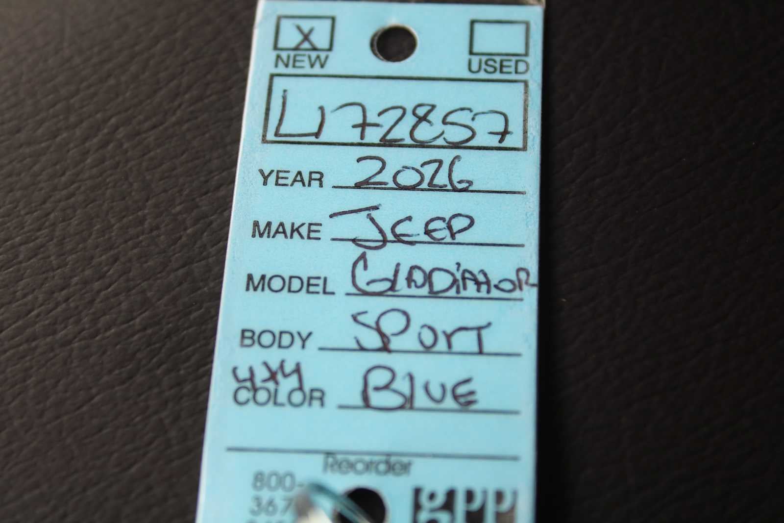 2026 Jeep Gladiator GLADIATOR SAHARA 4X4