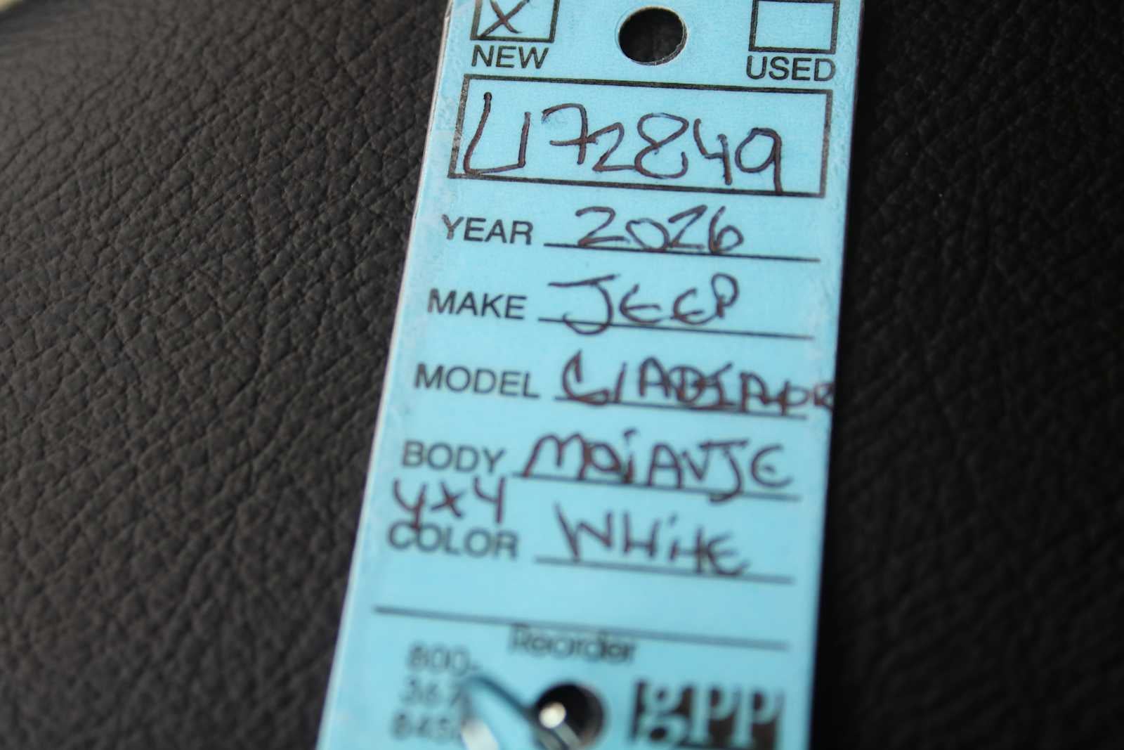 2026 Jeep Gladiator GLADIATOR MOJAVE 4X4