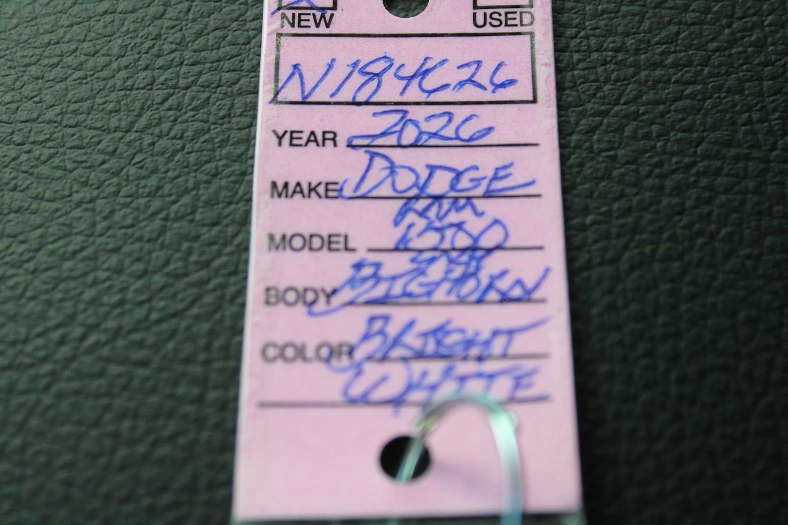 2026 RAM Ram 1500 RAM 1500 BIG HORN CREW CAB 4X4 5'7' BOX