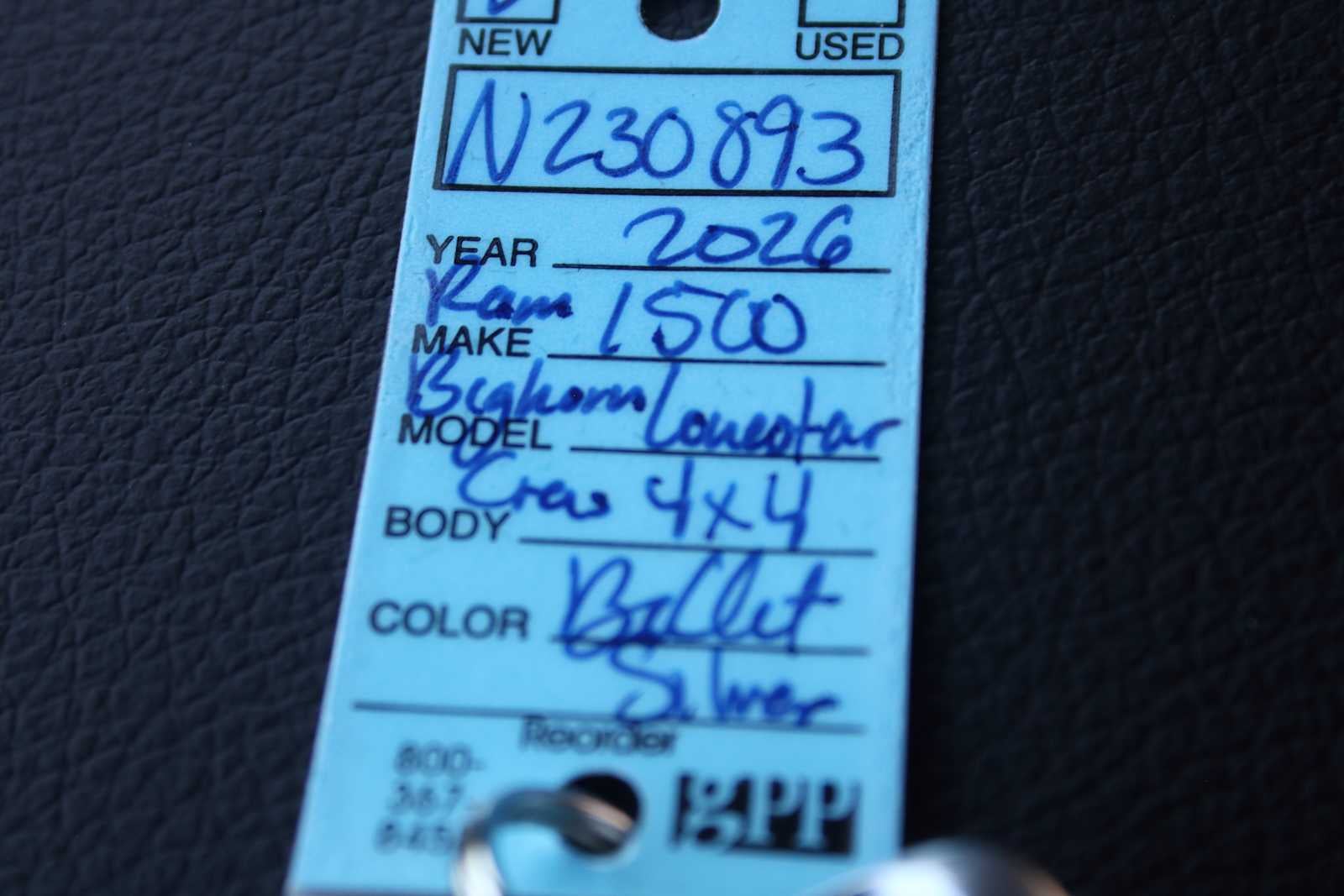 2026 RAM Ram 1500 RAM 1500 BIG HORN CREW CAB 4X4 5'7' BOX