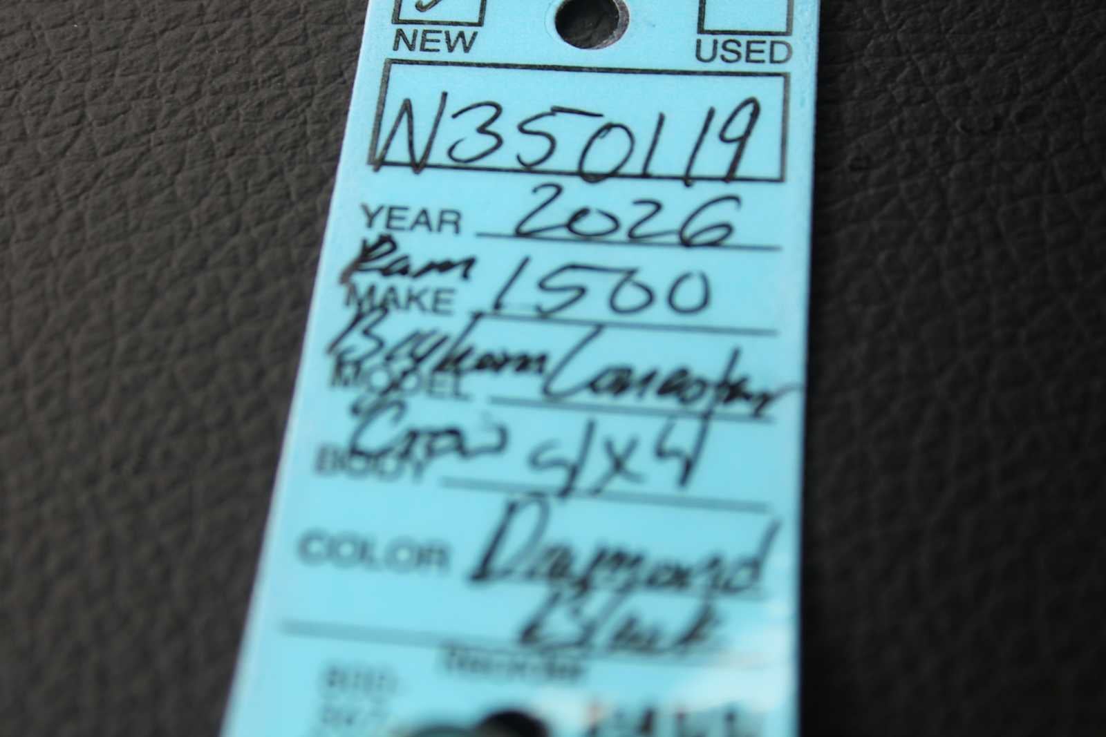 2026 RAM Ram 1500 RAM 1500 BIG HORN CREW CAB 4X4 5'7' BOX