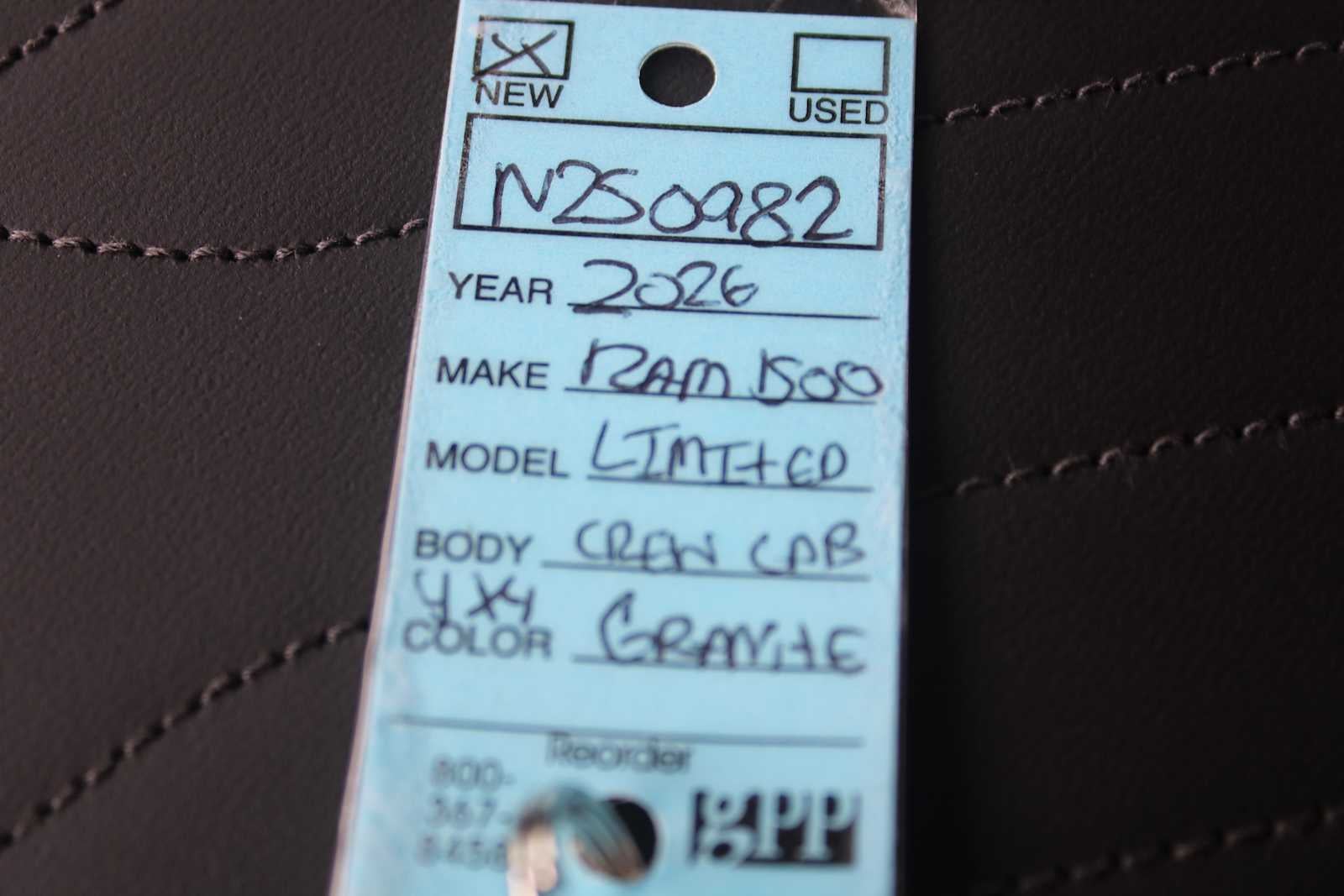 2026 RAM Ram 1500 RAM 1500 LIMITED CREW CAB 4X4 5'7' BOX