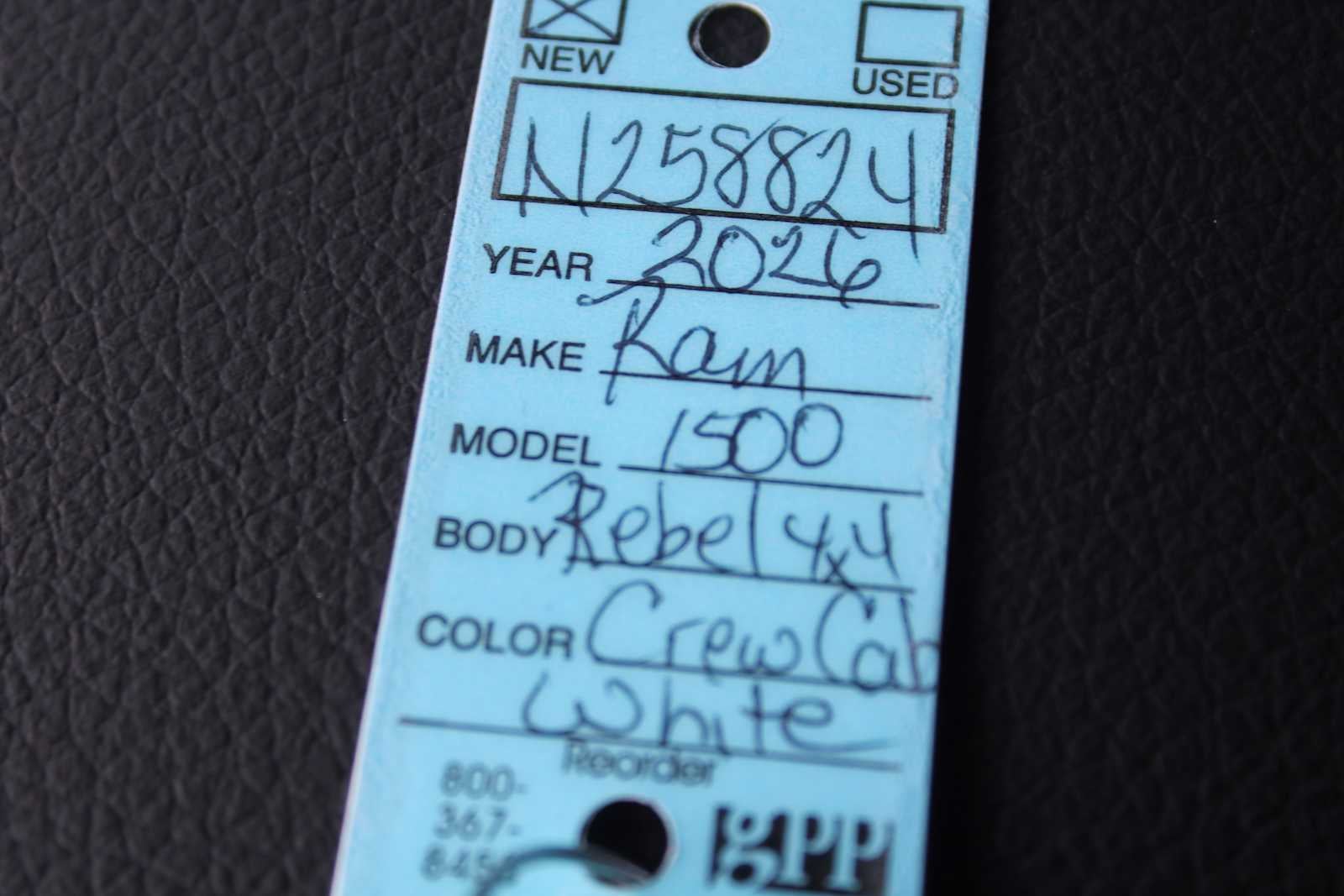 2026 RAM 1500 Rebel