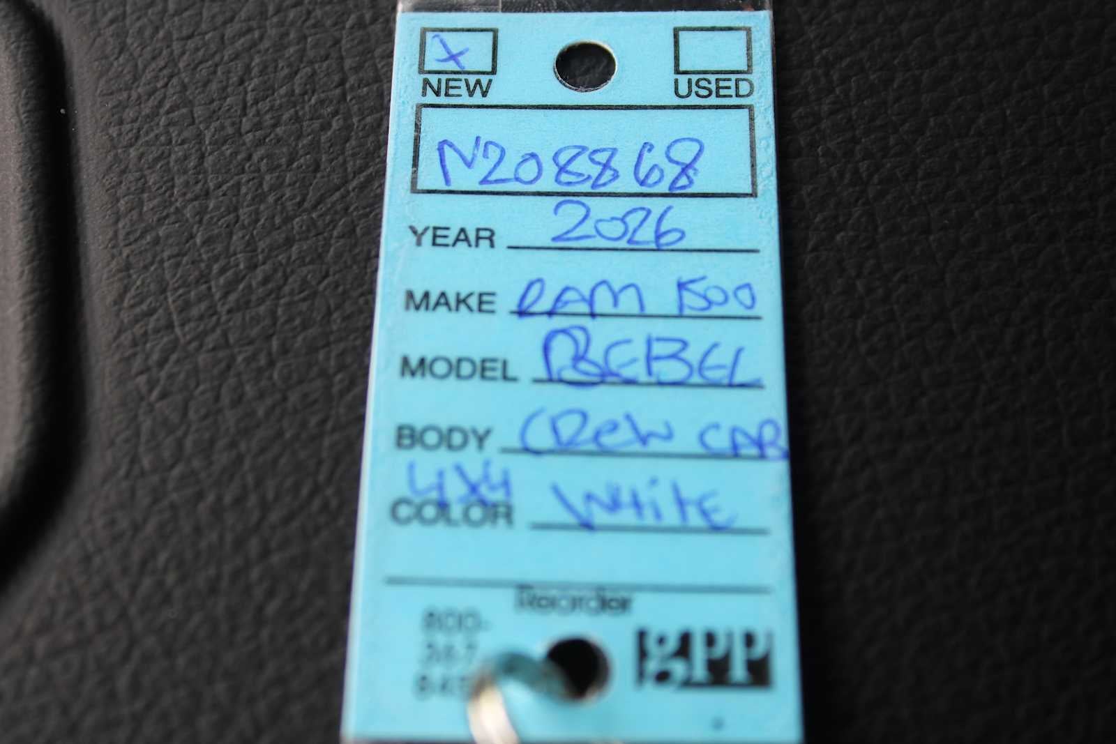 2026 RAM Ram 1500 RAM 1500 REBEL CREW CAB 4X4 5'7' BOX