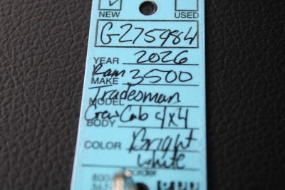 2026 RAM Ram 3500 RAM 3500 TRADESMAN CREW CAB 4X4 8' BOX