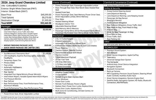 2026 Jeep Grand Cherokee Limited