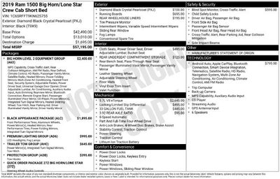 2019 RAM 1500 Big Horn/Lone Star